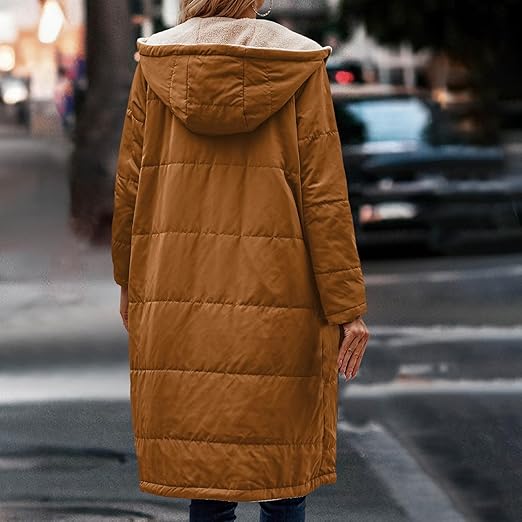 FATIMA - Abrigo largo de invierno para mujer